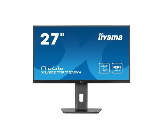 iiyama XUB2797QSN-B2, 68,6 cm (27''), USB, USB-C, Ethernet, kit (USB), black