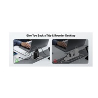 ACER Adapter 100W PD GaN charger,USB-C,USB-A,EU plug,Black