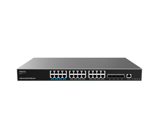 Grandstream GWN7813P Layer 3 Managed Network PoE Switch, 24 portů / 4 SFP+
