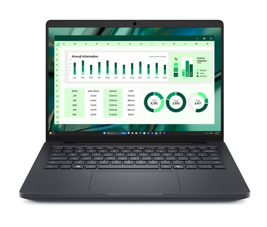 DELL NTB Pro Max 14 MC14250/U7-265H/32GB/1TB SSD/14" FHD+/IR Cam & Mic/No AC Adapter/WLAN/vPro/Backlit Kb/W11P/3Y PS NBD