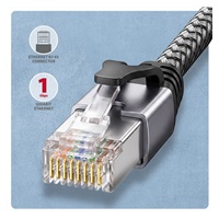 AXAGON ADE-AM15, adapter USB-A Gigabit Ethernet z zintegrowanym sieciowym kablem CAT6 RJ-45 (1,5 m)
