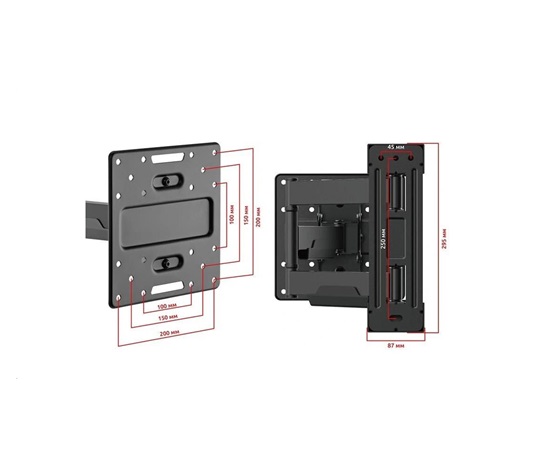 Polohovatelný držák Tv monitoru Fiber Mounts FM39b