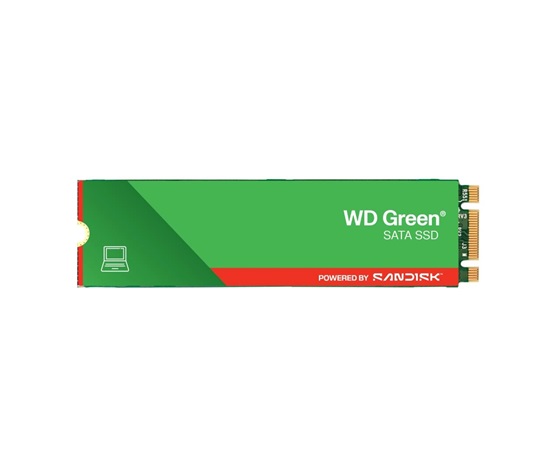BAZAR VADNY- WD GREEN SSD WDS480G3G0B 480GB Powered by SanDisk M.2 SATA, (R:540, W:465MB/s) (Komplet)