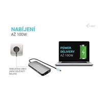 i-tec USB-C Metal Nano 3x Display (DP, HDMI and VGA) Docking Station, PD 100 W