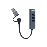 PremiumCord Hub 5G SuperSpeed, USB-C a USB-A na 4x USB-A 3.2 Gen 1