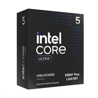 CPU INTEL Core Ultra 5 250KF Plus, až 5.3GHz, 30MB L2, LGA1851, Box (bez chladiče)