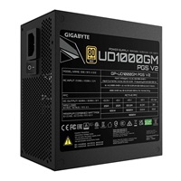 BAZAR - GIGABYTE zdroj UD1000GM PG5 V2 1000W, 120mm, Plně modulární, 80 Plus Gold, ATX 3.1 - Poškozený obal (Komplet)