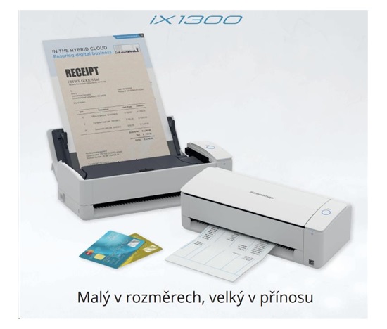 RICOH skener ScanSnap iX1300, A4, 30ppm, 600dpi, ADF 20listů,USB, DUALSKEN