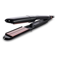 BaByliss ST493E Steam Smooth žehlička na vlasy, černá, parní systém, keramický povrch, 5 stupňů teploty