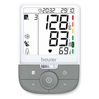 Beurer BM 53 pažní tlakoměr, detekce arytmie, paměť 2x 100 měření, univerzální manžeta 22–42 cm, podsvícený LCD displej