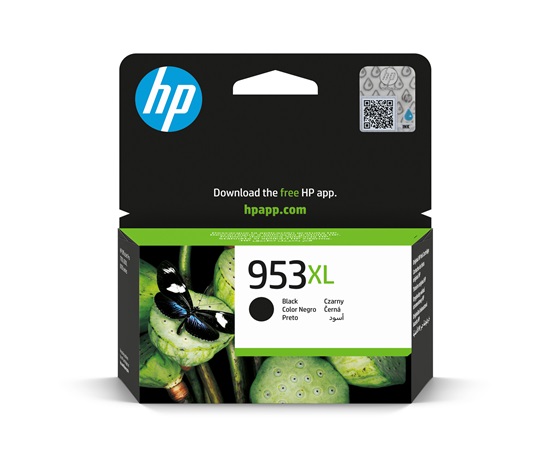 BAZAR - HP 953XL High Yield Black Original Ink Cartridge  (2,000 pages) - Poškozený obal (Komplet)