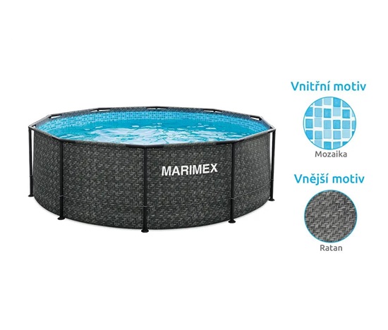 Marimex Florida bazén 3,05x0,91 m se zabudovaným skimmerem - motiv RATAN