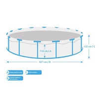 Marimex Florida bazén 4,57x1,32 m se zabudovaným skimmerem - motiv TEAK