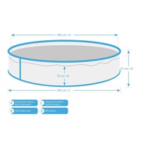 Marimex Orlando bazén 3,05x0,91 m s příslušenstvím - motiv RATAN
