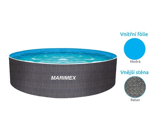 Marimex Orlando bazén 3,66x0,91 m s příslušenstvím - motiv RATAN