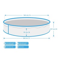 Marimex Orlando bazén 3,66x1,07 m s příslušenstvím - motiv RATAN