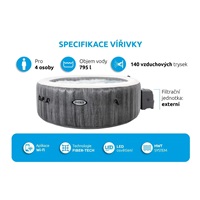 Intex Vířivý bazén Pure Spa - Bubble Greywood Deluxe NP 4