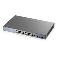 Zyxel GS1350-26HP 26 Port smart managed CCTV PoE switch, long range, 375W, 24x GbE, 2x combo RJ45/SFP - poškozený obal