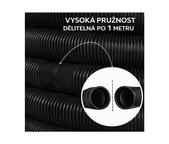 Hadice bazénová CF 32 mm (6m) černá