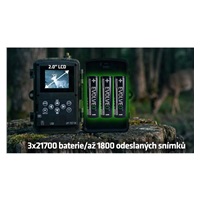 EVOLVEO StrongVision LTE POWER – 4G fotopast s Cloud/Email přenosem a výměnnými 21700 bateriemi