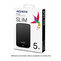 BAZAR - ADATA Externí HDD 2TB 2,5" USB 3.1 AHV320, bílý, poškozený obal