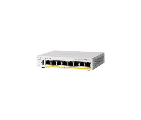 BAZAR - Cisco switch CBS250-8PP-D (8xGbE,8xPoE+,45W,fanless) - REFRESH - Po opravě (Náhradní krabice)