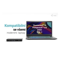 i-tec Thunderbolt 5 Triple Display Docking Station, M.2 slot, 6x USB, 2.5 GLAN, PD 140W
