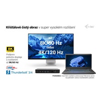 i-tec Thunderbolt 5 Triple Display Docking Station, M.2 slot, 6x USB, 2.5 GLAN, PD 140W