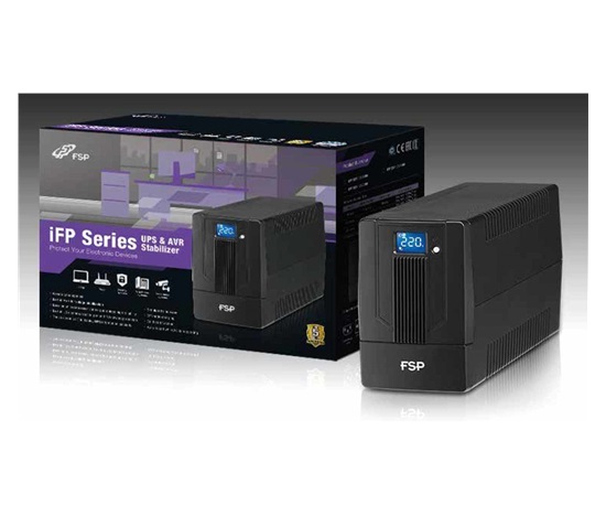 BAZAR - Fortron UPS FSP iFP 600, 600 VA / 360W, LCD, line interactive, poškozený obal