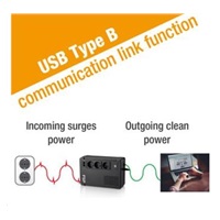 BAZAR - Fortron UPS FSP ECO 800 FR, 800 VA / 480 W, USB, RJ45, line interactive, poškozený obal