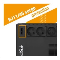 BAZAR - Fortron UPS FSP ECO 800 FR, 800 VA / 480 W, USB, RJ45, line interactive, poškozený obal
