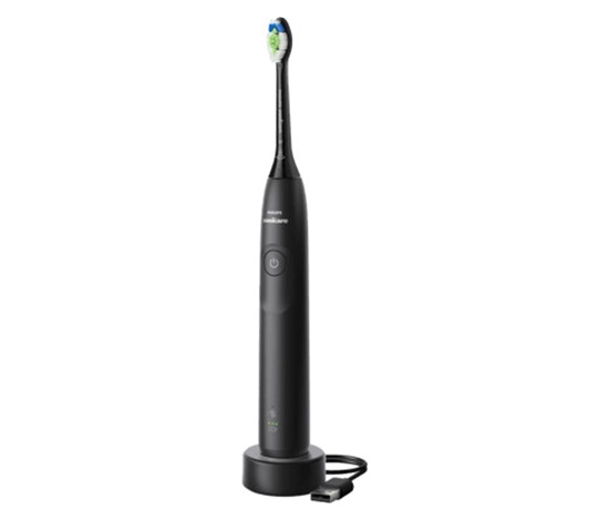 Philips Sonicare 5300 HX7101/02 sonický zubní kartáček černý, tlakový senzor, BrushSync, cestovní pouzdro