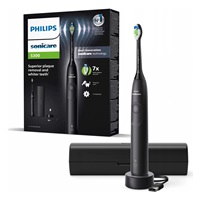 Philips Sonicare 5300 HX7101/02 sonický zubní kartáček černý, tlakový senzor, BrushSync, cestovní pouzdro