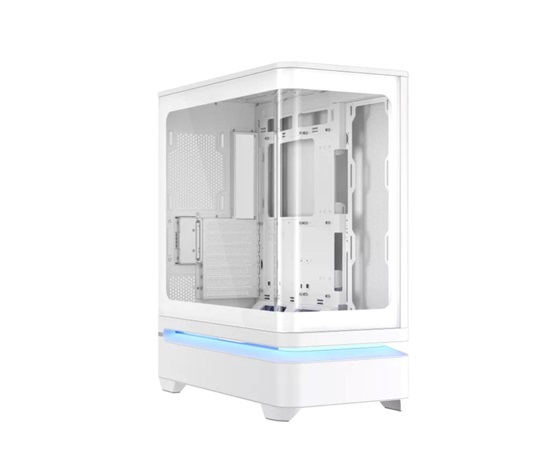 ASUS case PRIME AP304 TG ARGB WHITE, ATX, Průhledná bočnice, 4x120mm ARGB, bílá