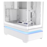 ASUS case PRIME AP304 TG ARGB WHITE, ATX, Průhledná bočnice, 4x120mm ARGB, bílá