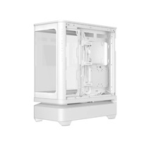 ASUS case PRIME AP304 TG ARGB WHITE, ATX, Průhledná bočnice, 4x120mm ARGB, bílá
