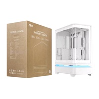 ASUS case PRIME AP304 TG ARGB WHITE, ATX, Průhledná bočnice, 4x120mm ARGB, bílá