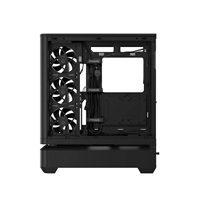 ASUS case PRIME AP304 TG ARGB BLACK, ATX, Průhledná bočnice, 4x120mm ARGB, černá