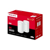 MERCUSYS Halo E27BE(2-pack) WiFi7 Mesh (BE3600,2,4GHz/5GHz,1x2,5GbELAN/WAN,2xGbELAN/WAN)