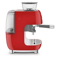 Smeg EGF03RDEU Retro Style pákový kávovar, červený, integrovaný mlýnek, 20 bar, 2,4 l, 1650 W