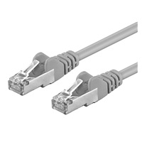 Premiumcord Patch kabel CAT 6a S-FTP,RJ45-RJ45,LSOH, AWG 26/7 0,25m šedá