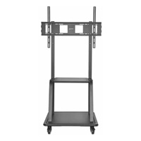 BAZAR - Manhattan univerzální TV vozík, Universal Heavy Duty TV Cart, 37" až 100" TV, černá - Poškozený obal (Komplet)