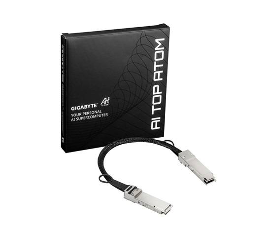 GIGABYTE AI TOP QSFP DAC kabel 400G 0.4m