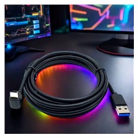 PremiumCord Kabel USB typ C/M zahnutý konektor 90° - USB 3.0 A/M, 50cm