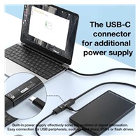 PremiumCord USB-C 3.2 Gen 2 repeater a prodlužovací kabel Male-Female, 10Gbps Aluminium 5m