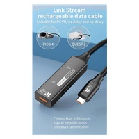 PremiumCord USB-C 3.2 Gen 2 repeater a prodlužovací kabel Male-Female, 10Gbps Aluminium 10m