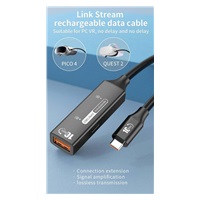 PremiumCord USB 3.2 Gen 2 repeater a prodlužovací kabel C-Male-A-Female, 10Gbps Aluminium 5m