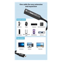 PremiumCord USB 3.2 Gen 2 repeater a prodlužovací kabel C-Male-A-Female, 10Gbps Aluminium 7m