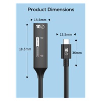 PremiumCord USB 3.2 Gen 2 repeater a prodlužovací kabel C-Male-A-Female, 10Gbps Aluminium 7m
