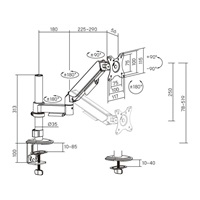 Držák monitoru na stůl Fiber Mounts FM60